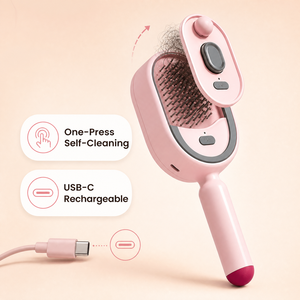 One-press self-cleaning and USB-C rechargeable
